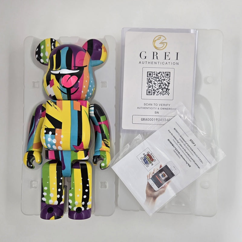 BE@RBRICK SKET ONE 400% DCon 2022 Signed Bearbrick Figure & Box w/ COA