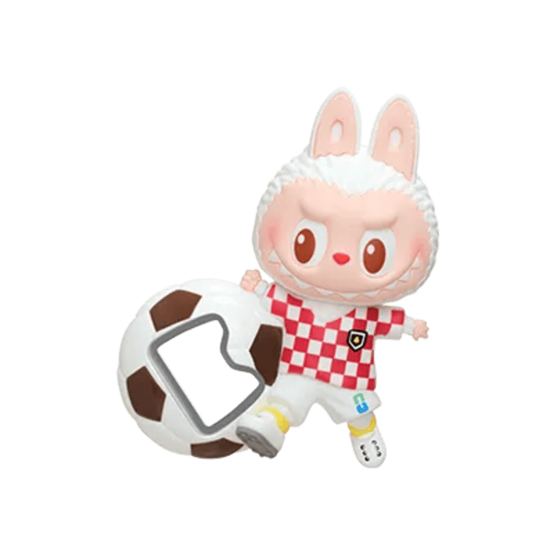 POP MART THE MONSTERS × FIFA Series Labubu Bottle Opener Fridge Magnet