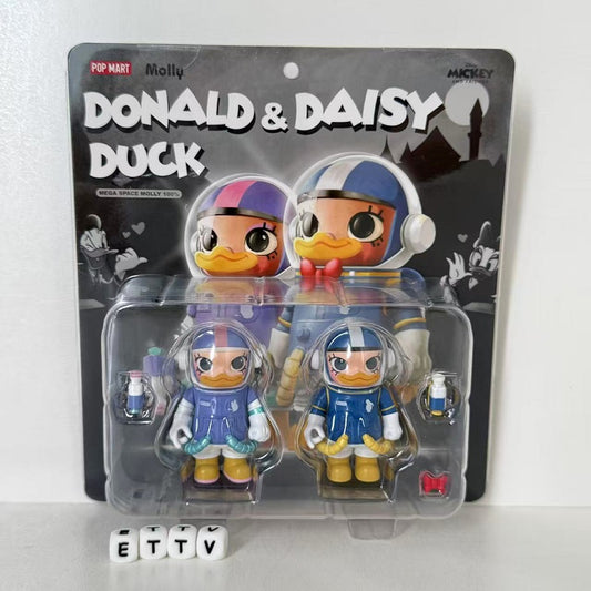 POPMART MEGA Space Molly Donald & Daisy Duck Disney 100% (Limited Edition), NEW