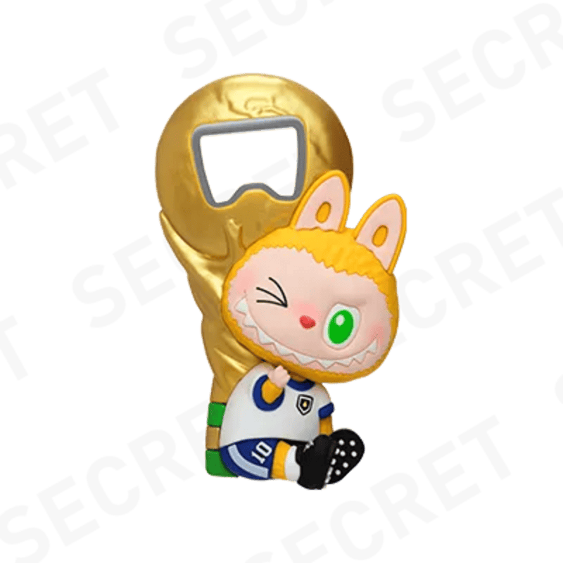 POP MART THE MONSTERS × FIFA Series Labubu Bottle Opener Fridge Magnet