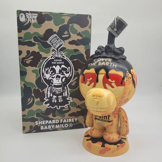 BAIT x BAPE Shepard Fairey 10" Baby Milo Figurine, NEW