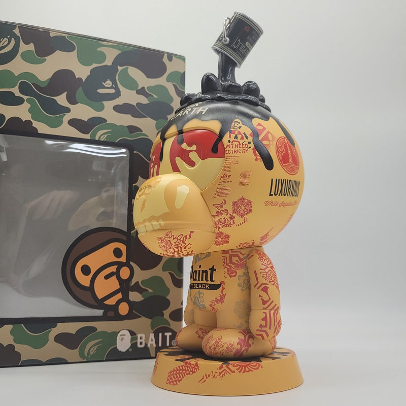 BAIT x BAPE Shepard Fairey 10" Baby Milo Figurine, NEW