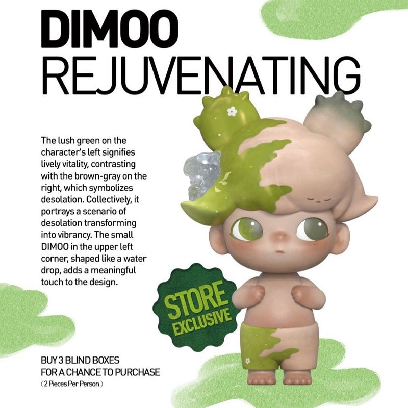 POPMART Dimoo Rejuvenating 400% COA Limited Edition, Exclusive to Los Angeles, 200 Units Only - NEW