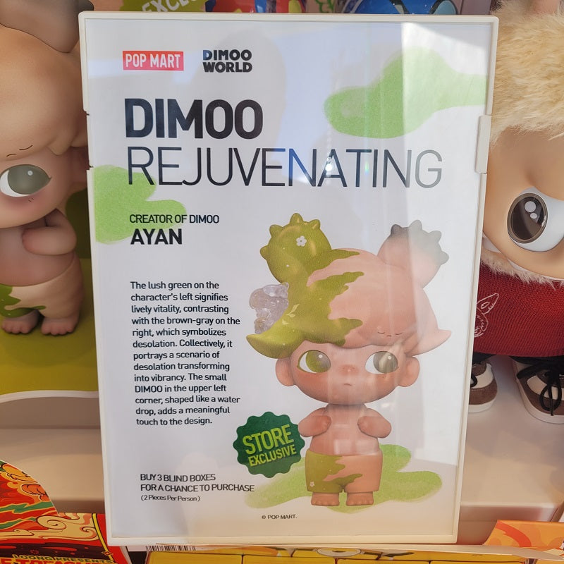 POPMART Dimoo Rejuvenating 400% COA Limited Edition, Exclusive to Los Angeles, 200 Units Only - NEW