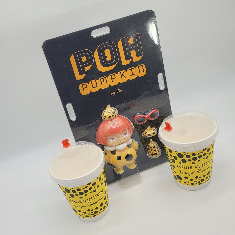 ETTV Collector Set: POH Pumpkin Figure & Vuitton Kusama Paper Cups (NEW)