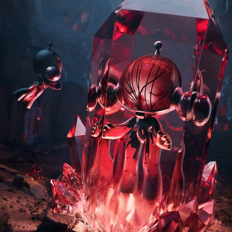 POPMART MEGA α SKULLPANDA 400% Red Crystal, NEW