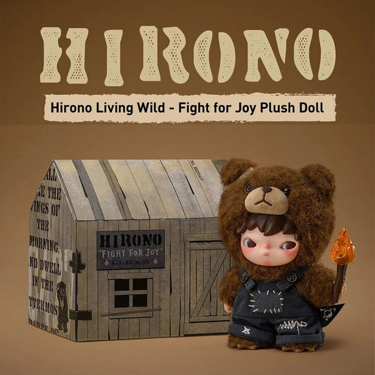 POPMART Hirono Living Wild Fight for Joy Plush Doll, NEW