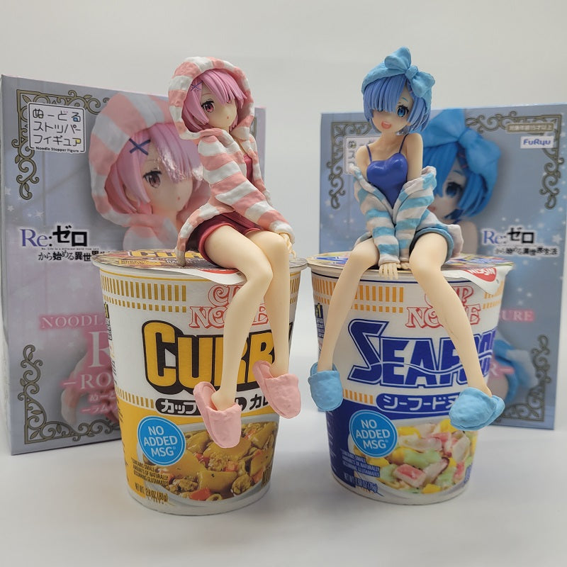 FuRyu RAM Room Wear Noodle Stopper Figure Color Ver. (2pc) Collector Set