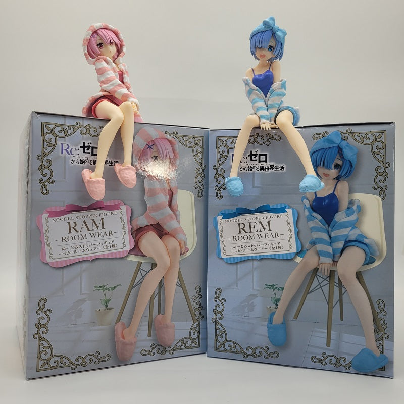 FuRyu RAM Room Wear Noodle Stopper Figure Color Ver. (2pc) Collector Set