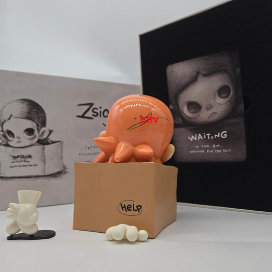 POPMART Zsiga Waiting 200% Figurine Hand Signed by Artist Dan