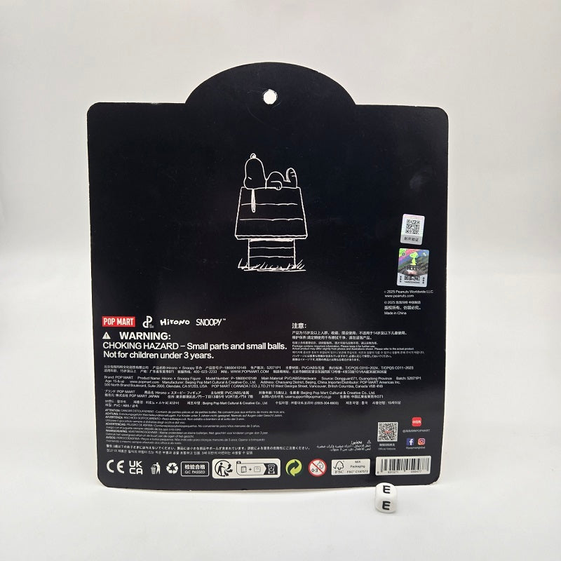 POPMART Hirono × Snoopy Figure Blister Pack, Sealed NEW