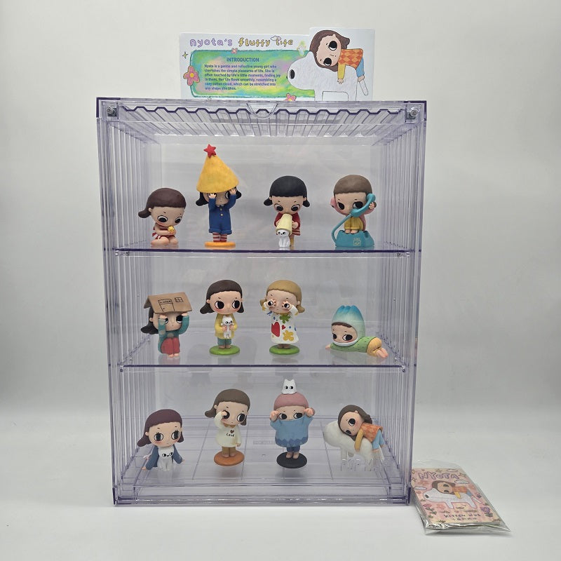 POPMART Nyota's Fluffy Life Series Complete Regular Set (12pc) with Display Case