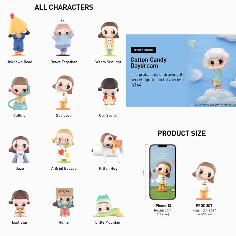 POPMART #13 Nyota's Fluffy Life Series (Secret Cotton Candy) 1pc, NEW