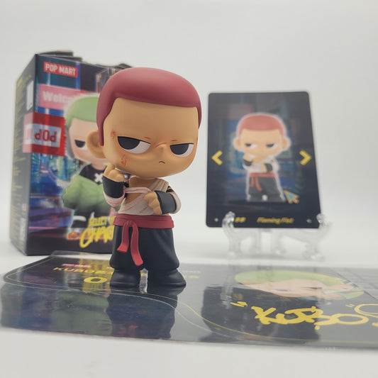 POPMART KUBO Select Your Character (Flaming Fist) COA# Signed & Artist Sketch