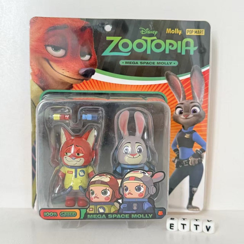 POPMART MEGA Space Molly Zootopia Judy & Nick Set 100