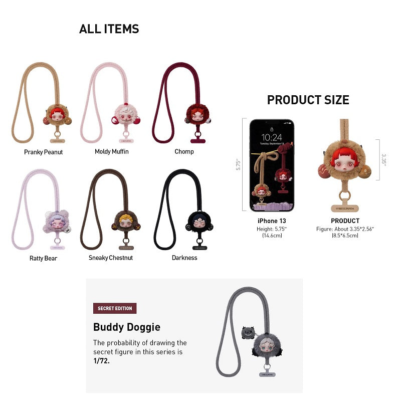 POP MART Skullpanda You Found Me Series Phone Lanyard Blind Box