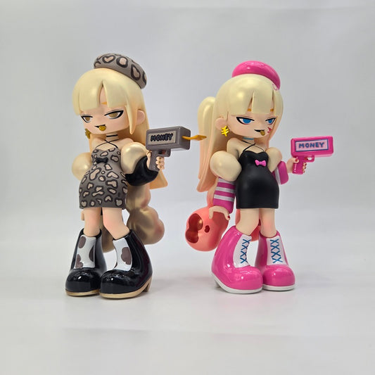 TOPTOY 6" Yandere Girl Remove the Label (Money Queen, Secret Color, 2pc Set) NEW