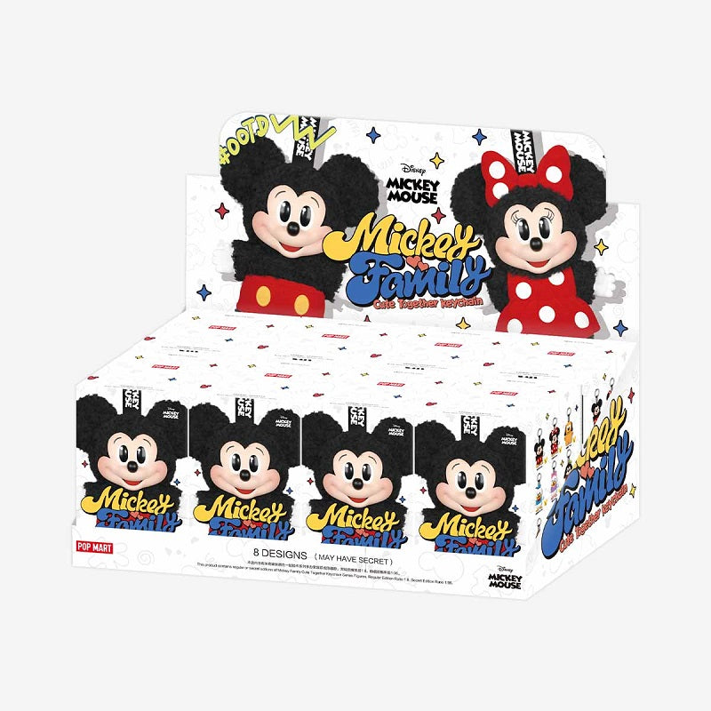 POP MART Mickey Family Cute Together Keychain Series, NEW