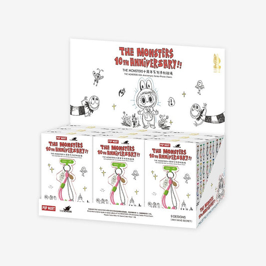 POP MART Labubu THE MONSTERS 10th Anniversary Series Phone Charm
