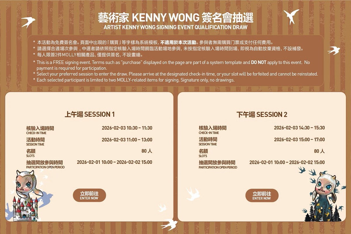 POPMART MEGA Royal Molly 100% 20th Anniversary VIP Set - Artist Signed