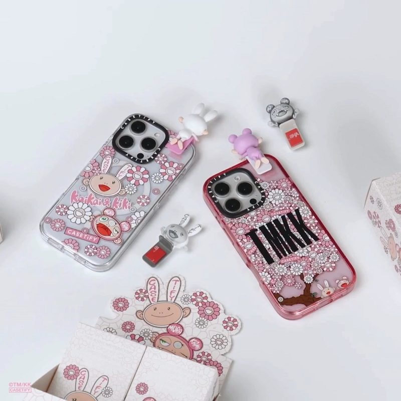 Takashi Murakami x CASETiFY KAIKAI and KIKI Phone Cas Dangler 4-IN-1 SET