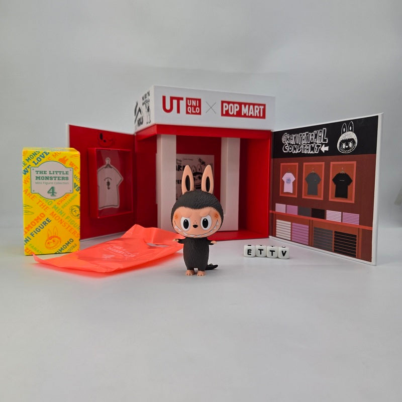 POPMART UNIQLO Labubu Official Prop Set with Mini Zimomo Freckles Original