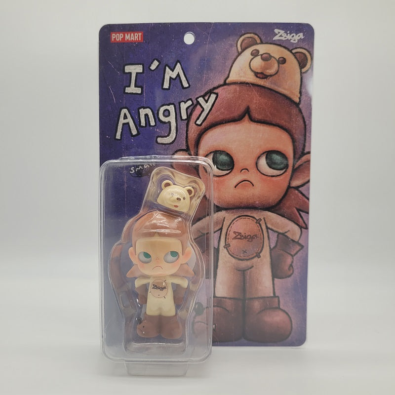 POPMART Zsiga I'm Angry Hang Tag Figure, NEW