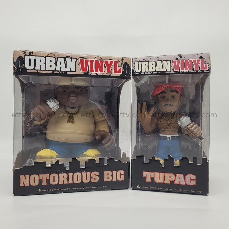 Ettv 2011 Funko Pop Urban Vinyl Notorious Big And Tupac Figures (Set Of 2) Designer Toys