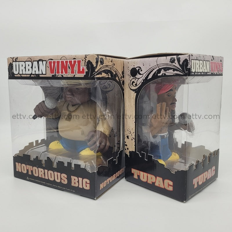 Ettv 2011 Funko Pop Urban Vinyl Notorious Big And Tupac Figures (Set Of 2) Designer Toys