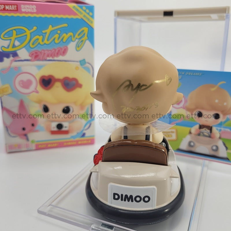 Ettv Popmart Dimoo Dating Series (Joyriding) - Hand Signed By Ayan Deng Designer Toys