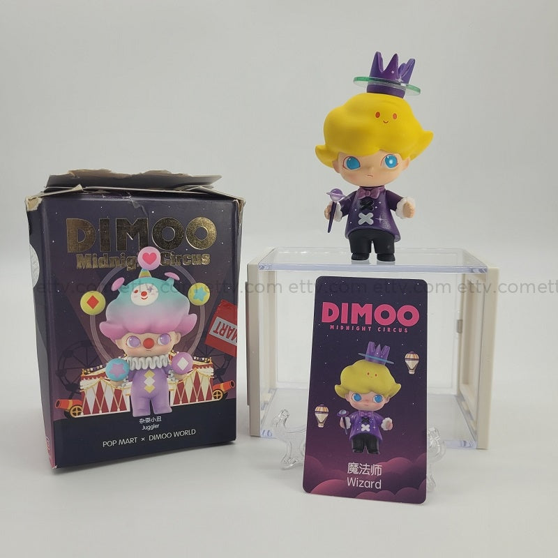 Ettv Popmart Dimoo Midnight Circus (Wizard) - Hand Signed By Artist Designer Toys