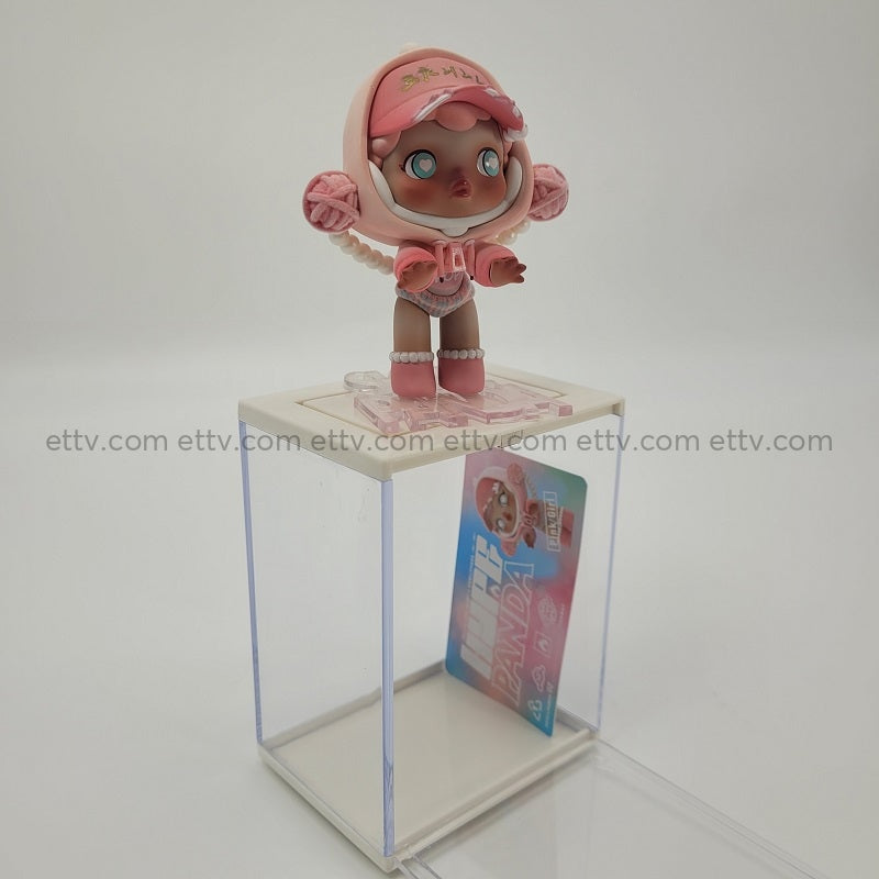 Ettv Popmart Skullpanda Hype Panda Series (Pink Girl) Signed And Marked By Xiongmiao Art Toys