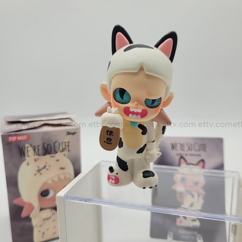 Ettv Popmart Zsiga Were So Cute (Sleepy Cat)-Hand Signed By Artist Designer Toys