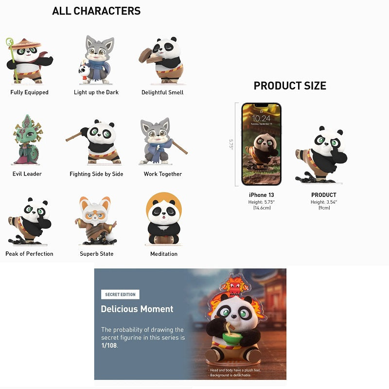 POP MART Universal Kung Fu Panda Series Figures