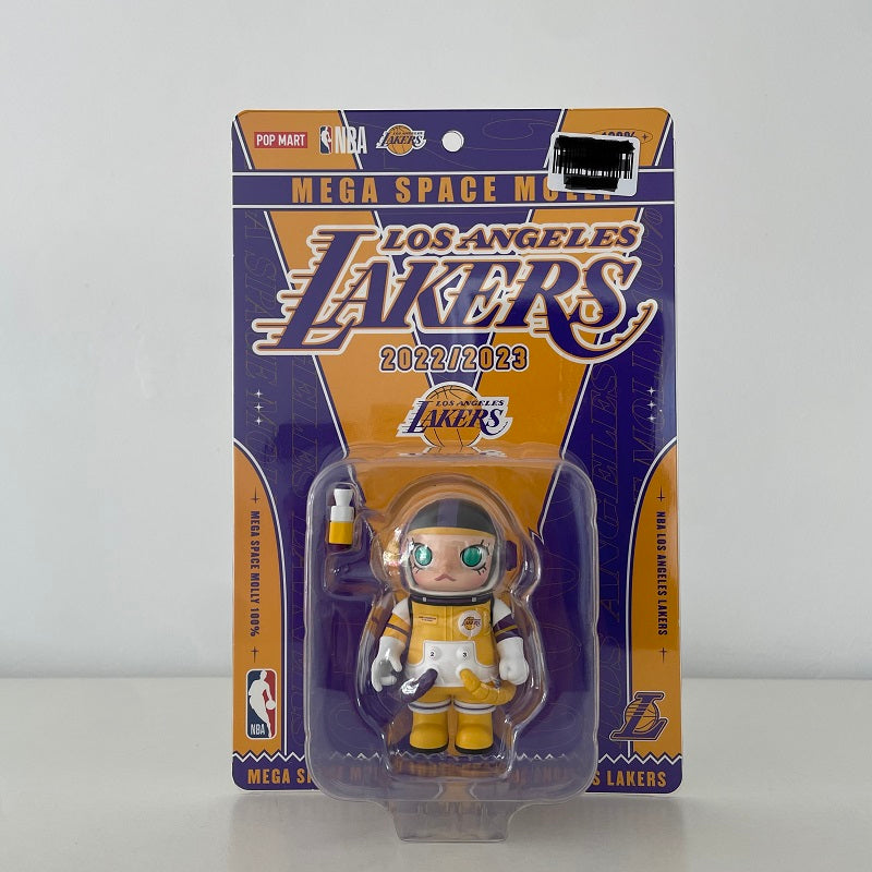 POPMART NBA Mega Space Molly 100% (Los Angeles Lakers) 1pc NEW