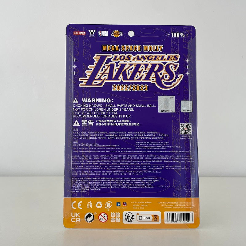 POPMART NBA Mega Space Molly 100% (Los Angeles Lakers) 1pc NEW