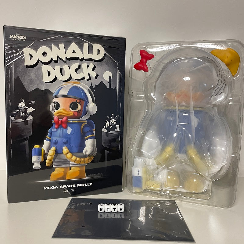 POPMART MEGA Space Molly 400% Donald Duck & Daisy (2-Piece Set) NEW