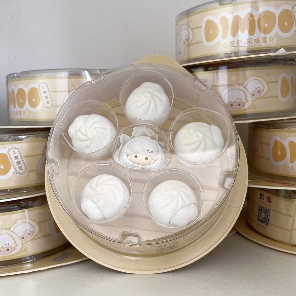 POPMART Dimoo POPBEAN Steamed Bun Set (Shanghai Exclusive) NEW