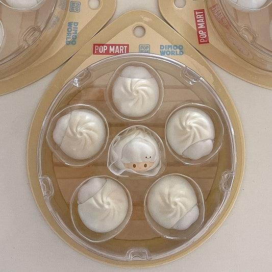 POPMART Dimoo POPBEAN Steamed Bun Set (Shanghai Exclusive) NEW