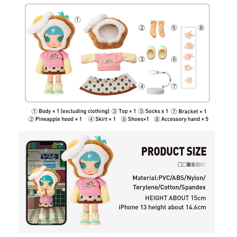 POPMART MOLLY Little Foodie 1/12 Action Figure