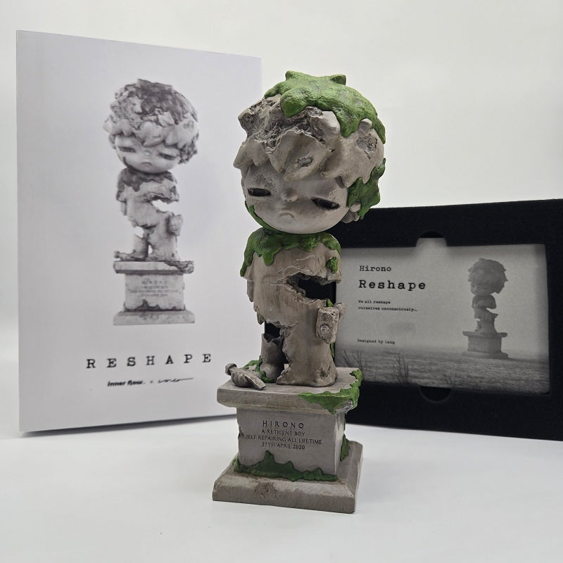 POPMART Rare Signed Hirono Reshape 8.5" Figurine at PTS Beijing by Artist Lang