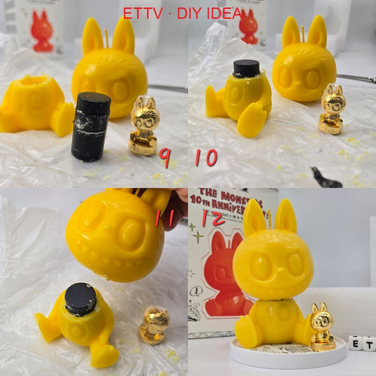 POP MART THE MONSTERS 10th Anniversary Scented Candle w/ Hidden Labubu Figure