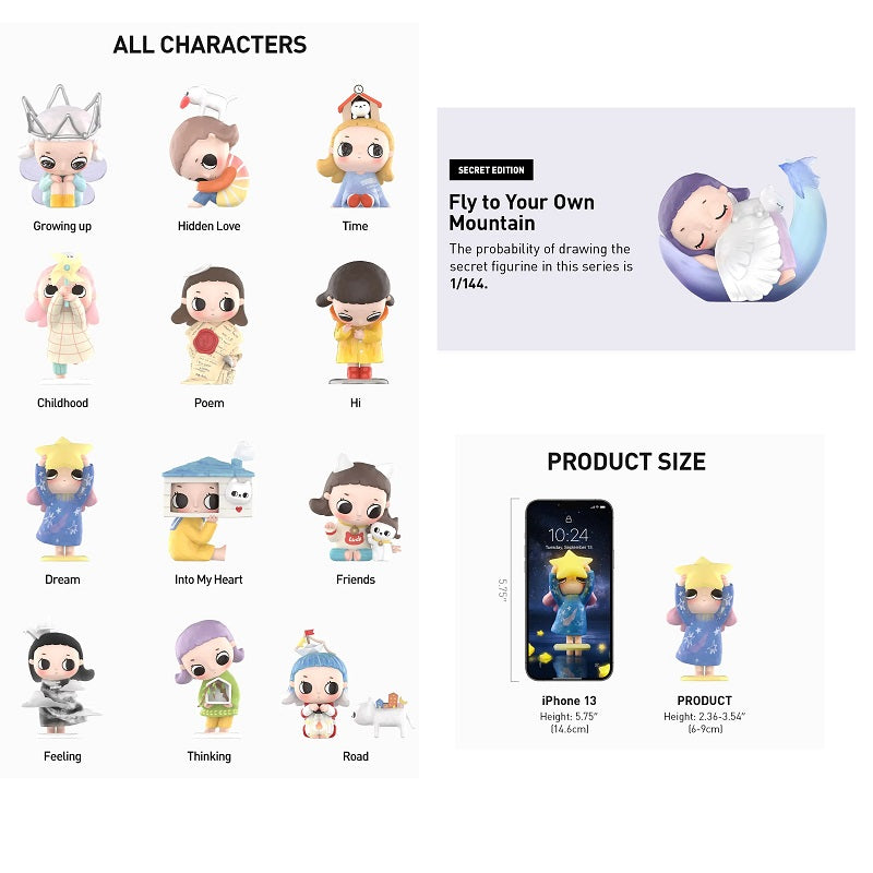 POPMART #13 Nyota Growing up by Your Way Series (Secret Fly) 1pc, NEW