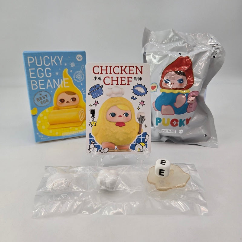POPMART Pucky Egg Beanie Series 2025 Secret "Chicken Chef" - NEW