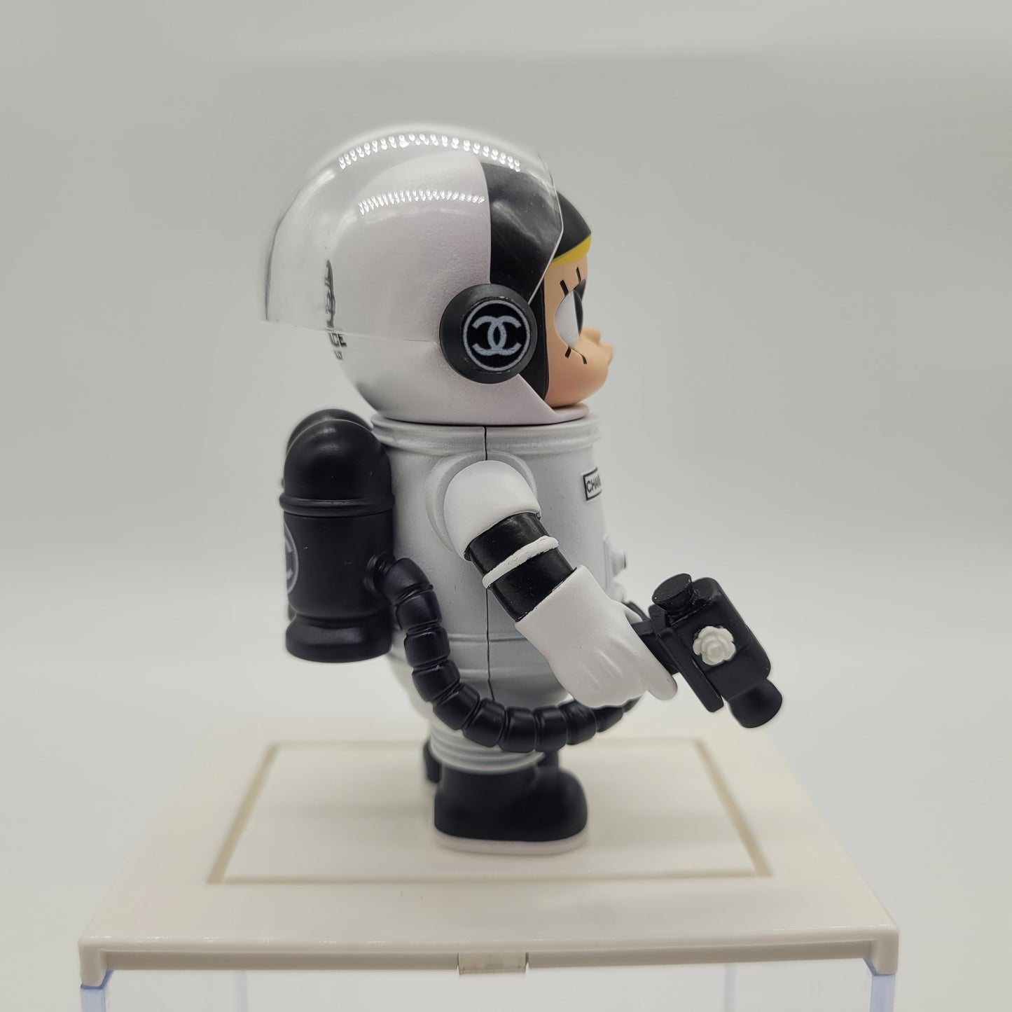 POPMART 100% Space Molly Artistic Adaptation by Myz Studio with Acrylic Display Case (B/W) 1pc