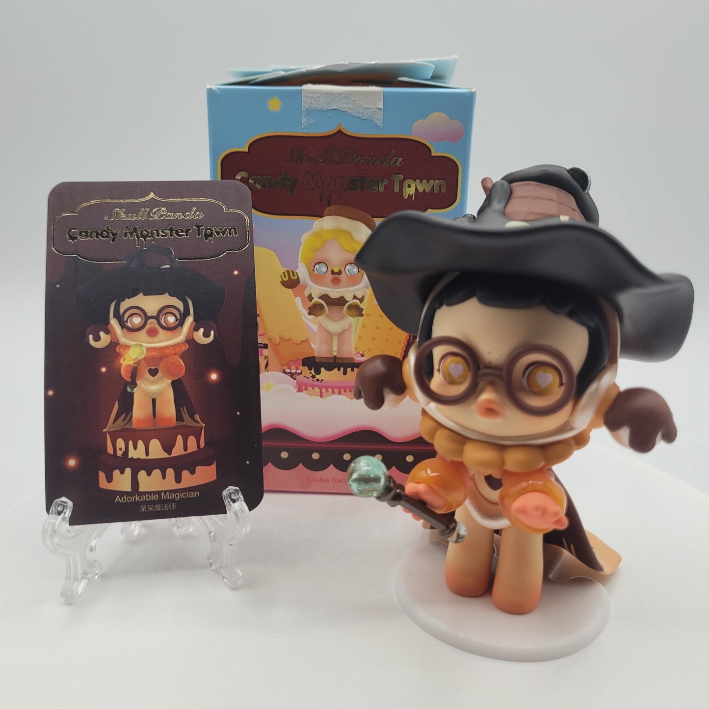 POPMART SKULLPANDA Candy Monster Town Blind Box (#13 Adorkable Magician) Secret Chase