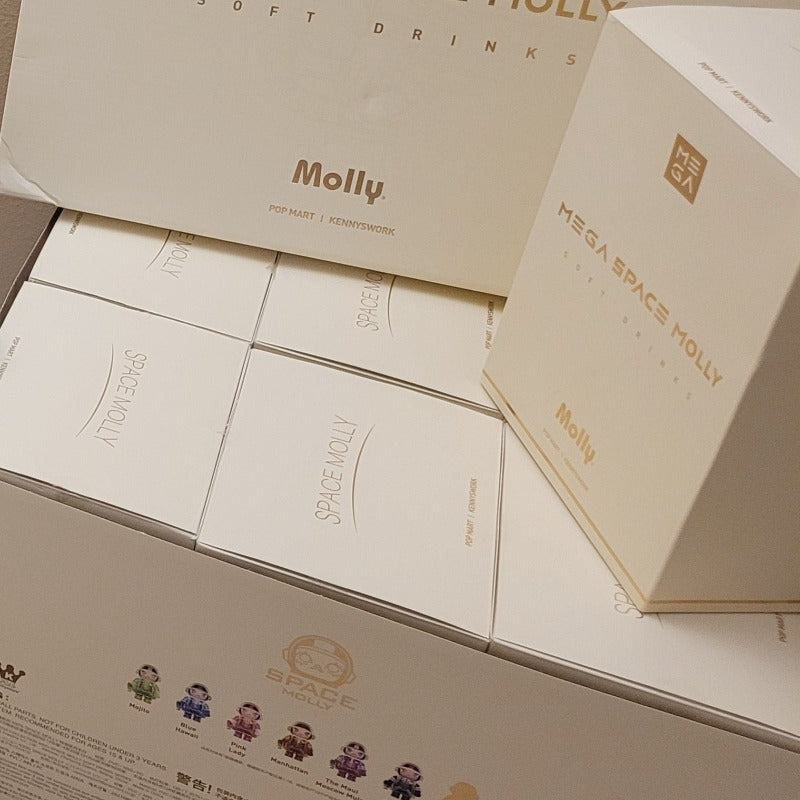 POPMART MEGA COLLECTION 400% SPACE MOLLY Soft Drink Series (Pink Lady)