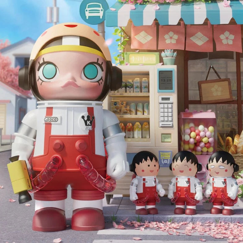 POPMART MEGA COLLECTION 400% Space Molly X Chibi Maruko Chan (HAPPINESS)