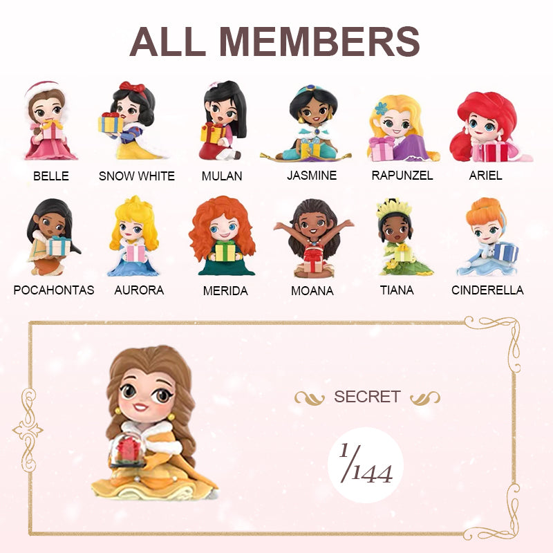 POPMART Disney Princess Winter Gifts Series (#13 Belle & Rose) Secret Chase