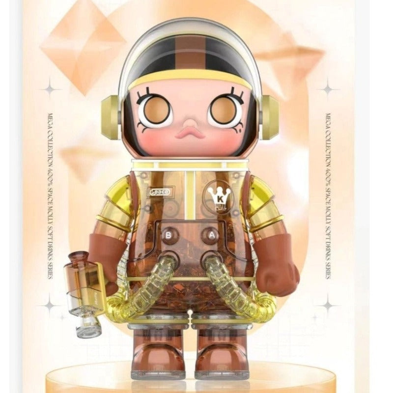 POPMART MEGA COLLECTION 400% SPACE MOLLY Soft Drink Series (Manhattan)